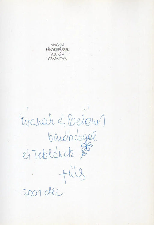 Magyar fényképészek arcképcsarnoka - Oskola Antikvárium
