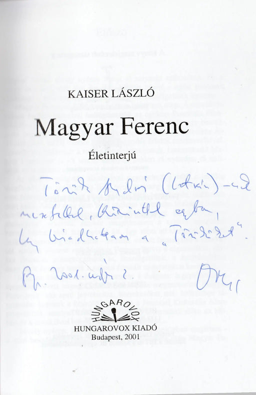 Magyar Ferenc - Oskola Antikvárium