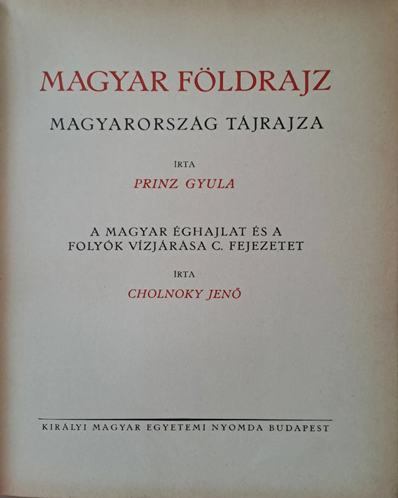 Magyar föld, magyar faj I - IV. - Oskola Antikvárium