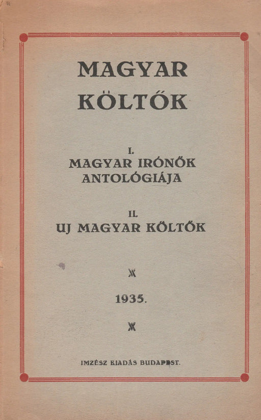 Magyar költők - Oskola Antikvárium