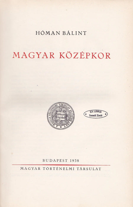 Magyar középkor - Oskola Antikvárium