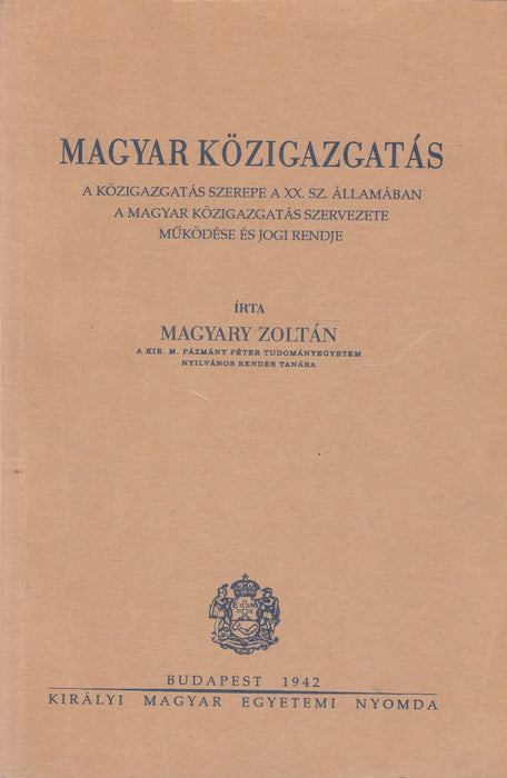 Magyar közigazgatás - Oskola Antikvárium