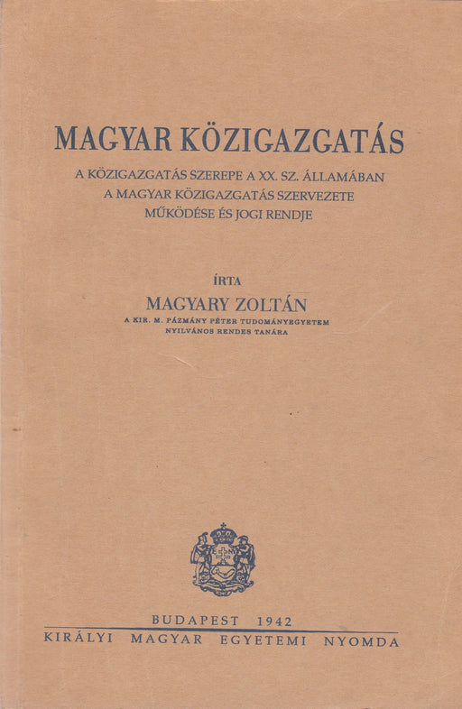 Magyar közigazgatás - Oskola Antikvárium