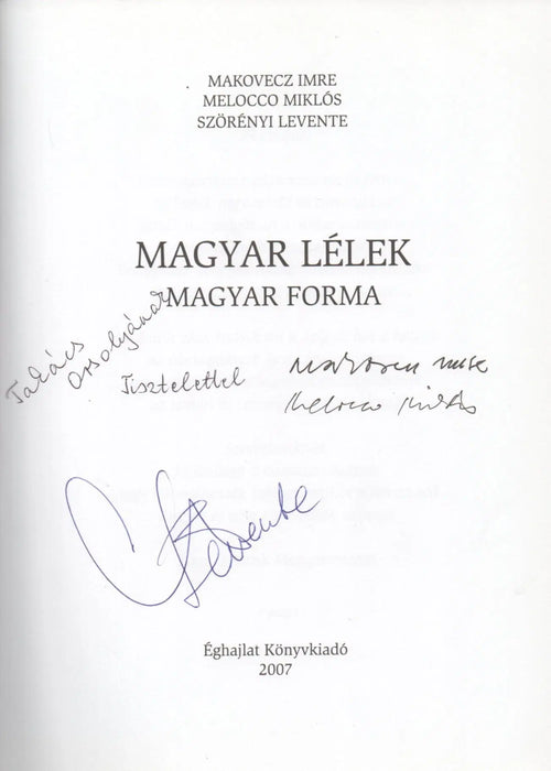 Magyar lélek magyar forma - Oskola Antikvárium