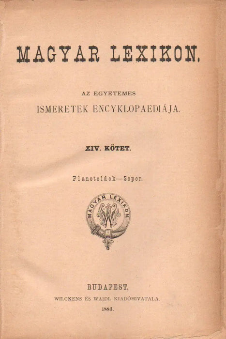 Magyar Lexikon XIV. - Oskola Antikvárium