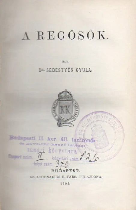 Magyar Népköltési Gyüjtemény V.: A regösök - Oskola Antikvárium