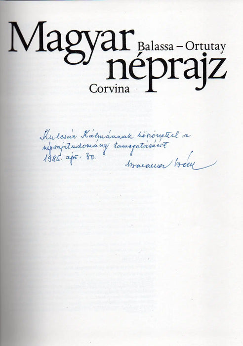Magyar néprajz - Oskola Antikvárium