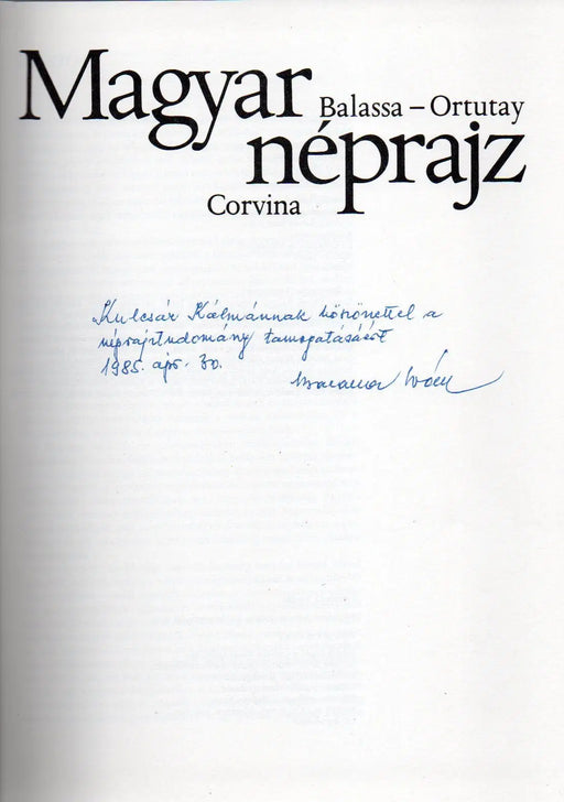 Magyar néprajz - Oskola Antikvárium
