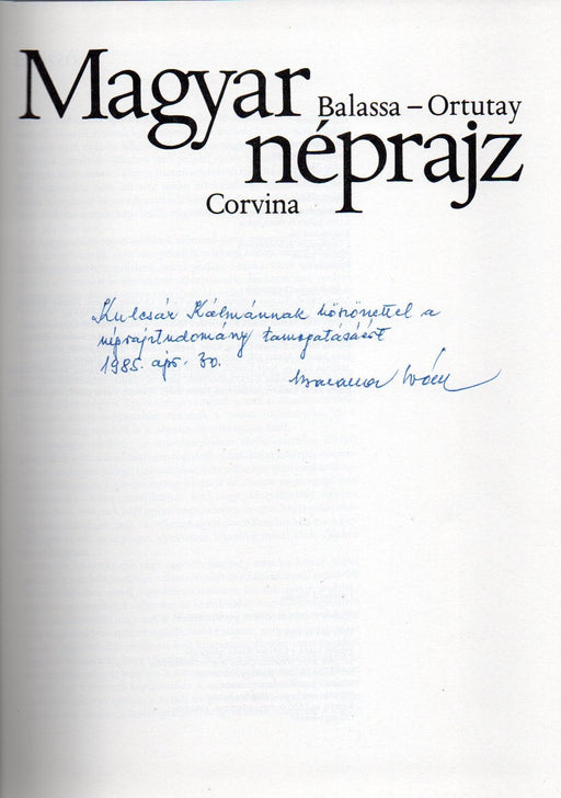 Magyar néprajz - Oskola Antikvárium