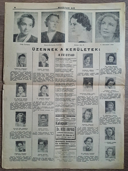 Magyar Nő 1945 - Oskola Antikvárium