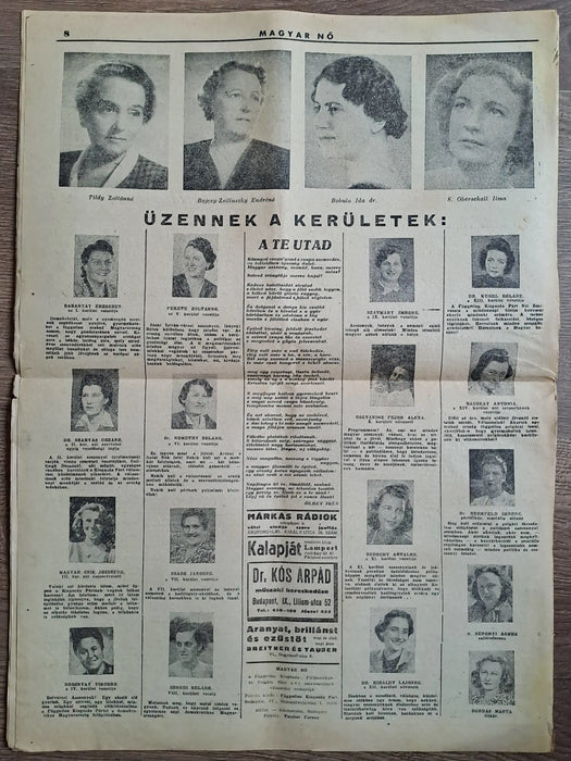 Magyar Nő 1945 - Oskola Antikvárium