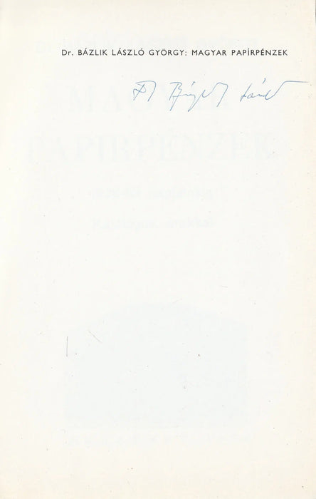 Magyar papírpénzek 1926 - 1973 - Oskola Antikvárium