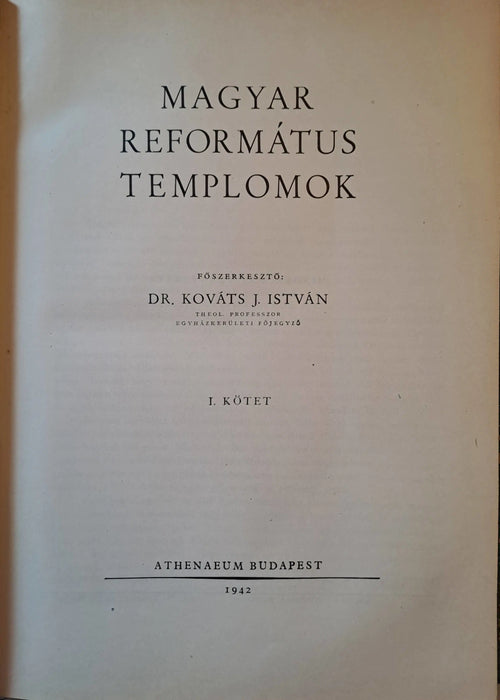 Magyar református templomok I - II. - Oskola Antikvárium