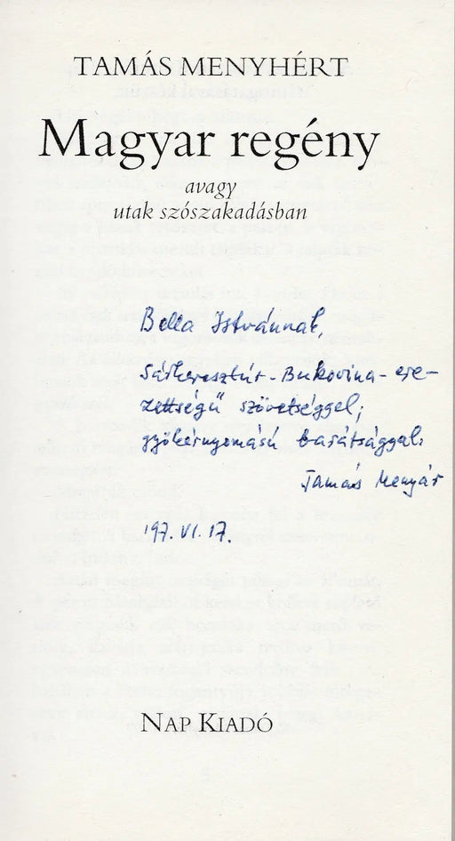 Magyar regény - Oskola Antikvárium