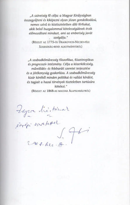 Magyar szabadkőművesek és rotaryánusok - Oskola Antikvárium