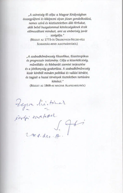 Magyar szabadkőművesek és rotaryánusok - Oskola Antikvárium