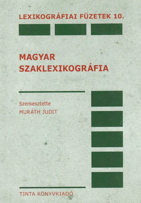 Magyar szaklexikográfia - Oskola Antikvárium
