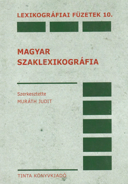 Magyar szaklexikográfia - Oskola Antikvárium