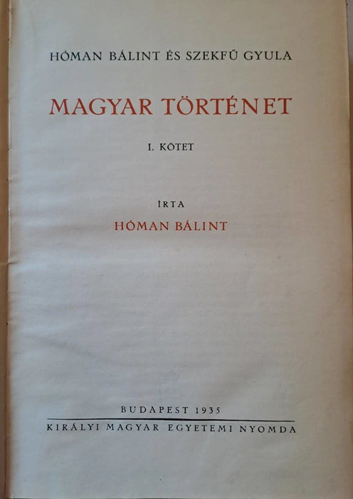 Magyar történet I - V. - Oskola Antikvárium