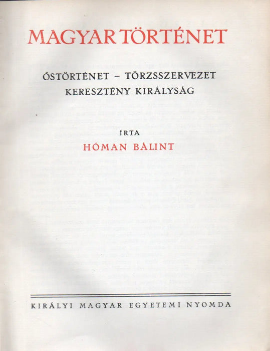 Magyar történet I - VIII. - Oskola Antikvárium