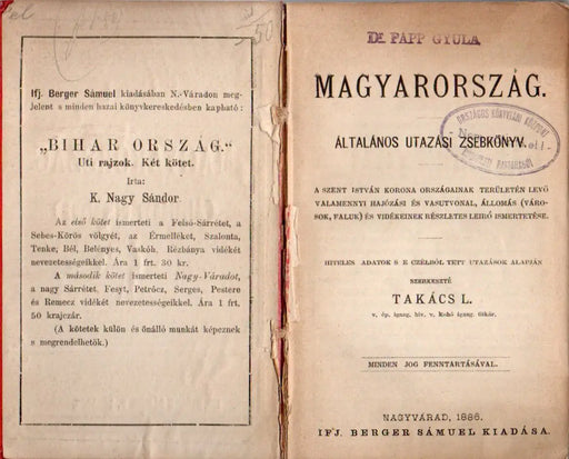 Magyarország általános utazási zsebkönyv - Oskola Antikvárium
