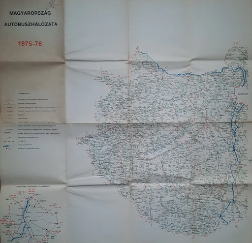 Magyarország autóbuszhálózata 1975 - 76 - Oskola Antikvárium