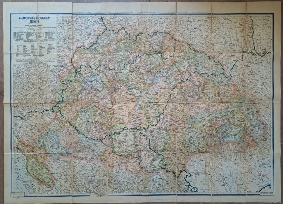 Magyarország közigazgatási térképe - Oskola Antikvárium