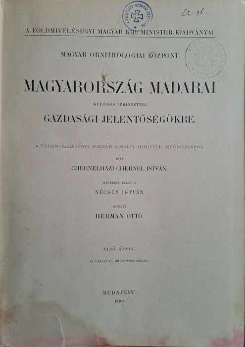 Magyarország madarai I - II/1 - 2. - Oskola Antikvárium