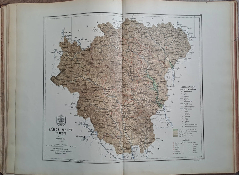 Magyarország megyéinek kézi atlasza - Oskola Antikvárium