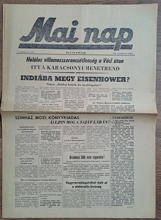 Mai Nap I. évfolyam 17. szám 1956. december 21. - Oskola Antikvárium