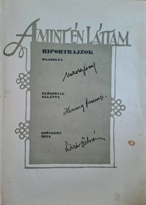 Makoldy - Amint én láttam - Oskola Antikvárium