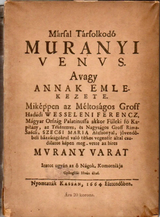 Márssal társalkodó Murányi Vénus - Oskola Antikvárium