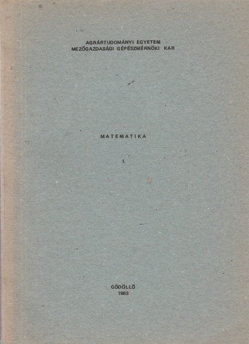 Matematika I. - Oskola Antikvárium