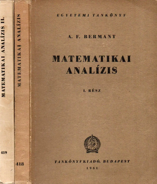 Matematikai analízis I - II. - Oskola Antikvárium