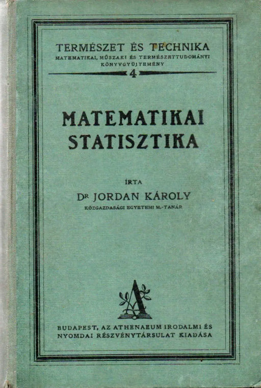Matematikai statisztika - Oskola Antikvárium