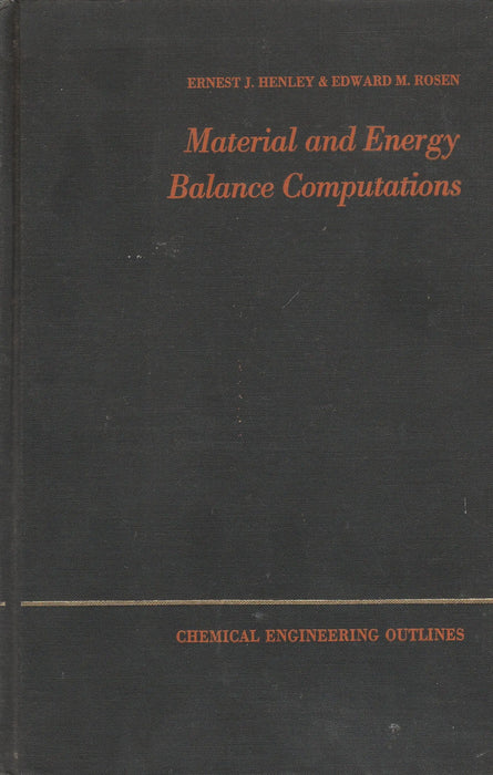 Material and Energy Balance Computations - Oskola Antikvárium