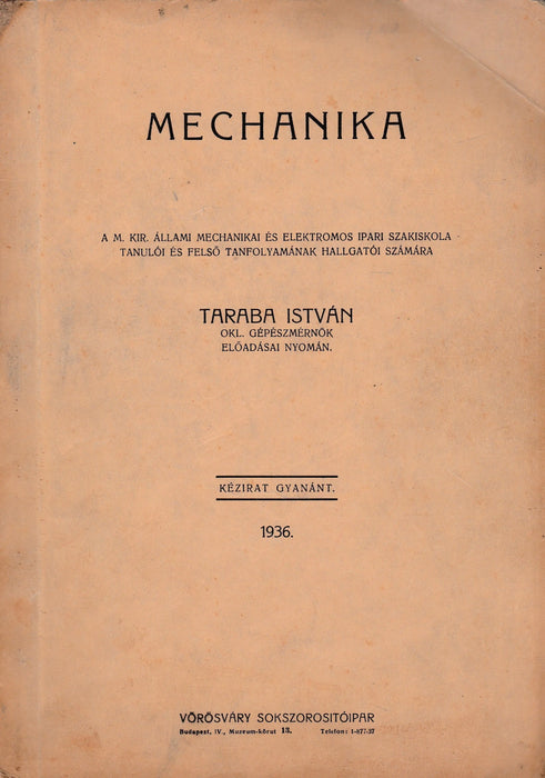 Mechanika - Oskola Antikvárium