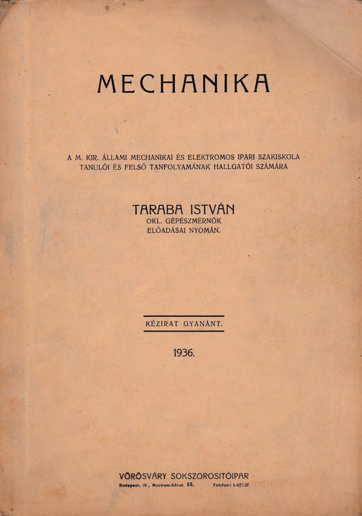 Mechanika - Oskola Antikvárium