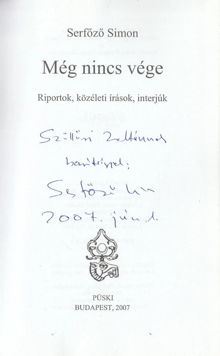 Még nincs vége - Oskola Antikvárium