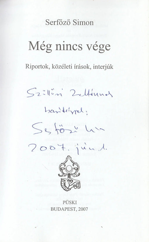 Még nincs vége - Oskola Antikvárium