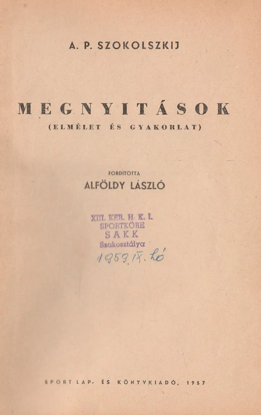 Megnyitások - Oskola Antikvárium