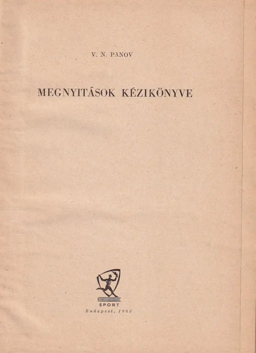 Megnyitások kézikönyve - Oskola Antikvárium