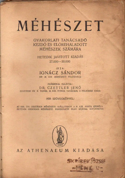Méhészet - Oskola Antikvárium