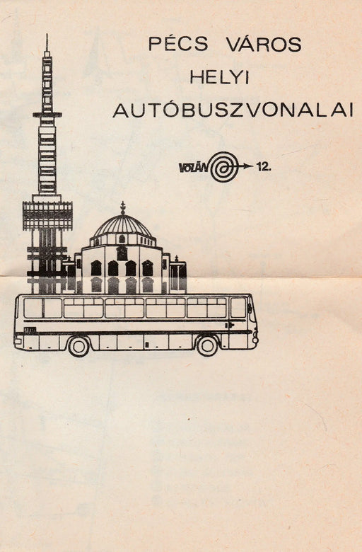 Menetrendi tájékoztató 1984. szeptembertől - Pécs - Oskola Antikvárium