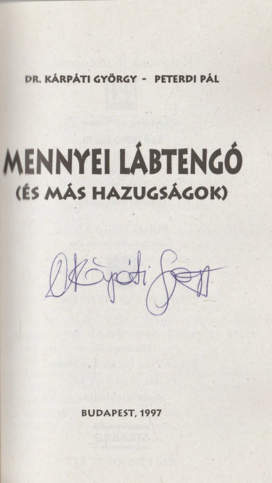 Mennyei lábtengó - Oskola Antikvárium