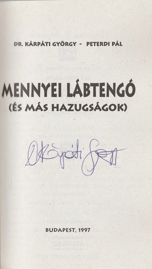 Mennyei lábtengó - Oskola Antikvárium