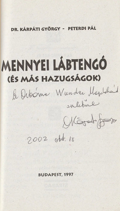 Mennyei lábtengó - Oskola Antikvárium