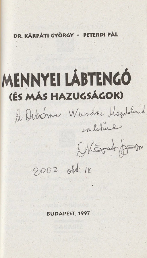 Mennyei lábtengó - Oskola Antikvárium
