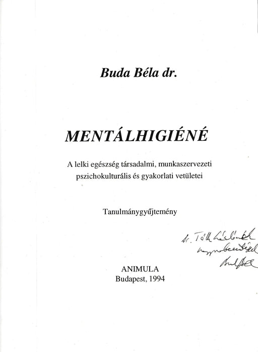 Mentálhigiéné - Oskola Antikvárium