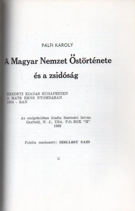 Mérlegen - A magyarországi nemzetiségek rövid története / A Magyar Nemzet Őstörténete és a zsidóság - Oskola Antikvárium